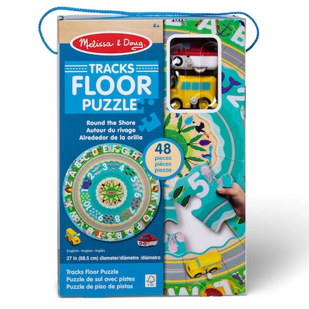 Melissa & Doug Round the Shore Floor Puzzle & Play Set 31008